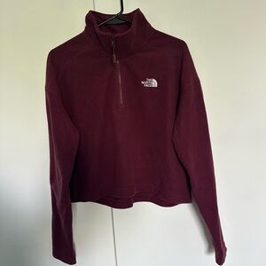 The North Face Cropped Fleece 1/4 Zip Sweater